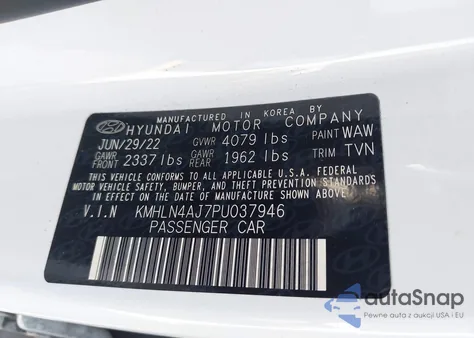 2023 Hyundai Elantra Hybrid Limited из США, поврежденный, VIN KMHLN4AJ7PU037946